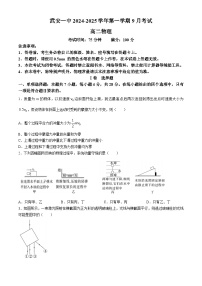 河北省邯郸市武安市第一中学2024-2025学年高二上学期9月月考物理试卷