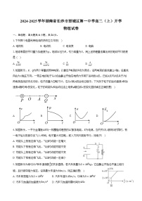 2024-2025学年湖南省长沙市望城区第一中学高二（上）开学物理试卷（含答案）