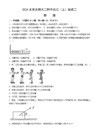 2024北京北师大二附中高三（上）统练二物理