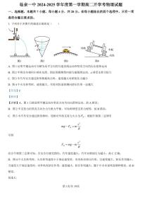 精品解析：安徽省阜阳市临泉第一中学2024-2025学年高二上学期开学物理试题（解析版）_create