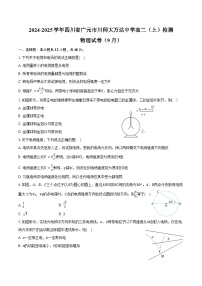 2024-2025学年四川省广元市川师大万达中学高二（上）检测物理试卷（9月）（含解析）