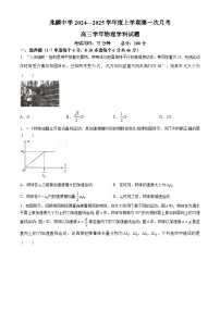 黑龙江省哈尔滨市双城区兆麟中学2024-2025学年高三上学期9月月考物理试题(无答案)