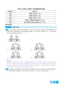 牛顿三大定律、牛顿第二定律的瞬时性问题--高考物理热点重点难点学案-高考物理专题