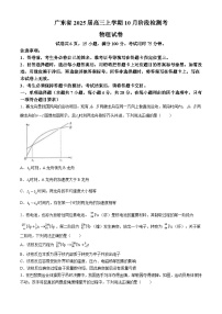 广东省江西上进教育（稳派联考）2024-2025学年高三上学期10月月考物理试题