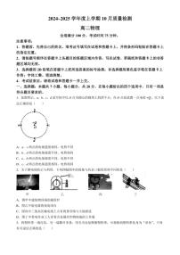 [物理]河南省周口市鹿邑县第二高级中学2024～2025学年高二上学期10月质量检测试卷(有解析)