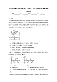 2025届安徽省江南十校高三上学期10月第一次综合素质检测物理试卷