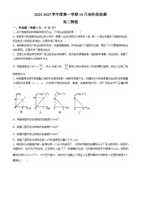 山东省滕州市第一中学2024-2025学年高三上学期10月月考物理试题