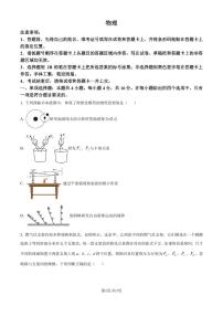 2025届福建百校高三上学期10月联考（一模）物理试题+答案