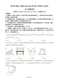 2025届湖北腾云联盟高三上学期10月联考（一模）物理试题+答案