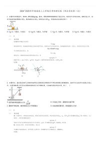 [物理]2024～2025学年湖南高三上学期月考试卷(部分名校第一次)(原题版+解析版)