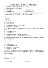 四川省广安市友实学校2024-2025学年高三上学期10月月考物理试题