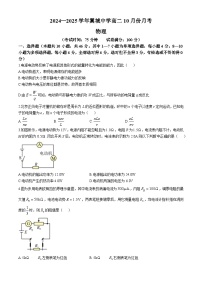 山西省临汾市翼城中学2024-2025学年高二上学期10月月考物理试题