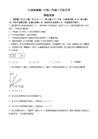 江西省南城一中2024-2025学年高二上学期10月月考物理试题(无答案)