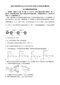 湖北省武汉外国语学校2025届高三上学期10月月考物理试题（Word版附解析）