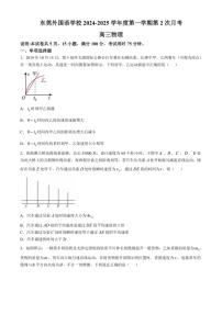 [物理]广东省东莞市东莞外国语学校2024～2025学年高三上学期10月第二次月考试题(有答案)