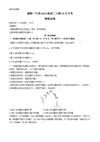 四川省南充市嘉陵第一中学2024-2025学年高二上学期10月月考物理试题