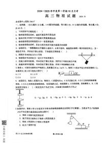 山东省济宁市嘉祥县第一中学2024-2025学年高三上学期10月月考物理试题