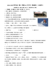 广东省茂名市电白区电海中学2024-2025学年高二上学期10月月考物理试题（合格性）