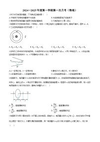 甘肃省兰州新区贺阳高级中学2024-2025学年高二上学期第一次月考物理试卷(无答案)