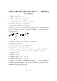 [物理]2024～2025学年湖南省长沙市雨花区雅礼中学高三(上)月考试卷(10月份)(二)(有答案)