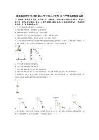 [物理]河南省许昌市襄城县部分学校2024～2025学年高三上学期10月学情监测试题(有答案)