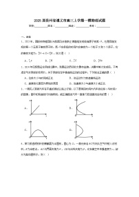 2025届贵州省遵义市高三上学期一模物理试题