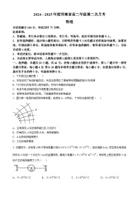 河南省开封市2024-2025学年高二上学期10月月考物理试卷