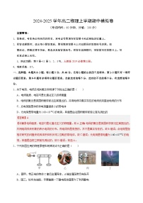 2024-2025学年高二上学期期中模拟考试物理（天津专用，人教版2019必修第三册第9~11章）试卷（Word版附解析）