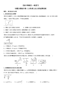 【高中物理】一轮复习：专题分类练习卷- 三大性质力及力的运算法则