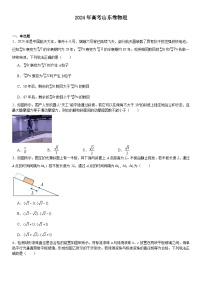 山东2024年高考物理模拟试卷附答案