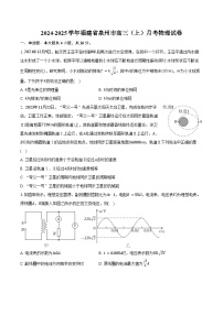 2024-2025学年福建省泉州市高三（上）月考物理试卷（含答案）