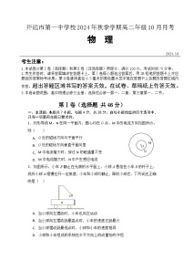 云南省开远市第一中学校2024-2025学年高二上学期10月检测物理试题