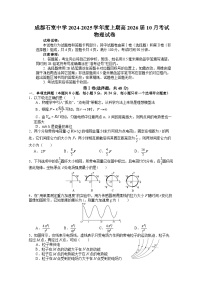 四川省成都市石室中学2024-2025学年高二上学期10月月考物理试卷（Word版附答案）