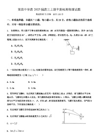 重庆市荣昌中学校2024-2025学年高三上学期10月期中考试物理试题