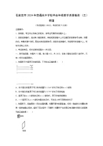 河北省石家庄市普通高中学校毕业年级教学质量检测（三）物理试卷