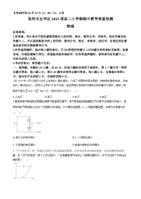 云南省昆明市五华区2024-2025学年高三上学期期中教学质量检测物理试卷