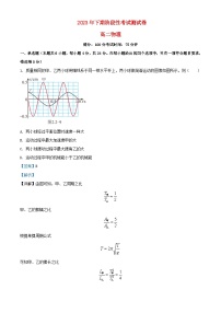 湖南省永州市2023_2024学年高二物理上学期10月月考试题含解析