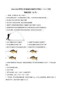 2024-2025学年江苏省扬州市新华中学高三（上）月考物理试卷（10月）（含答案）