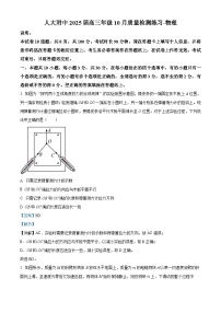 北京市中国人民大学附属中学2024-2025学年高三上学期10月月考物理试题（Word版附解析）