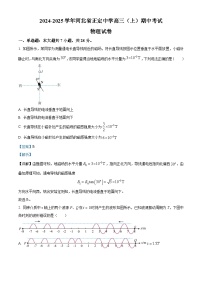 河北省正定中学2024-2025学年高三上学期期中考试物理试题（Word版附解析）