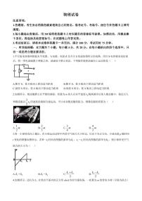 云师大附中2025届高三上学期期中物理试题+答案