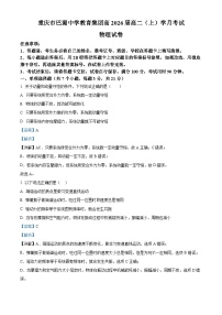 重庆市巴蜀中学2024-2025学年高二上学期10月月考物理试卷（Word版附解析）