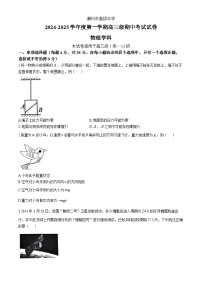 广东省潮州市高级中学2024-2025学年高三上学期期中考试物理试卷(无答案)