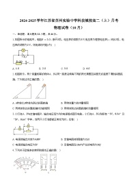 2024-2025学年江苏省苏州实验中学科技城校高二（上）月考物理试卷（10月）（含答案）