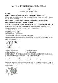 广西普通高中2024-2025学年高二上学期期中考试物理试卷(无答案)