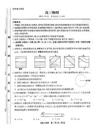 2025届安徽鼎尖教育高三上学期11月联考物理试卷+答案