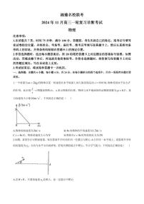 2025届湘豫名校联考高三上学期11月联考物理试题+答案