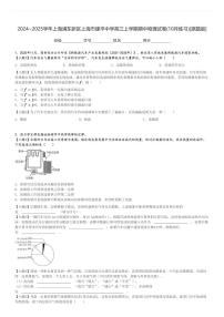 2024～2025学年上海浦东新区上海市建平中学高三上学期期中物理试卷(10月练习)[原题+解析版]