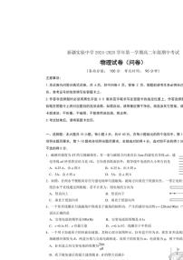 新疆维吾尔自治区乌鲁木齐市新疆实验中学2024～2025学年高二上学期11月期中物理试题（含答案）