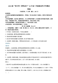 2025壮族自治区河池高二上学期10月月考物理试题含解析